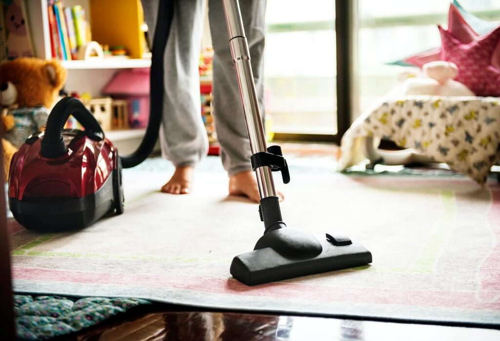  Vacuum floors regularly